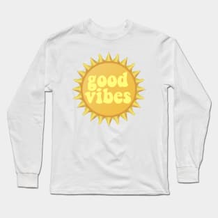 good vibes sun Long Sleeve T-Shirt